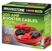 RRP £100 Brand New Brookstone 200Amp Booster Cable 2M Jump Leads