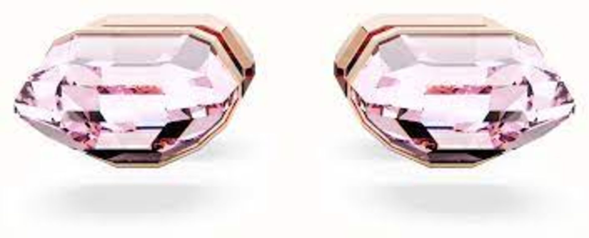 RRP £175 Swarovski Lucent Stud Earrings, Pink Rose Gold - Image 2 of 3