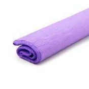 RRP £105 Brand New X7 (10X200Cmx50Cm) Crepe Paper Purple