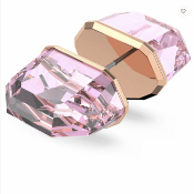 RRP £175 Swarovski Lucent Stud Earrings, Pink Rose Gold