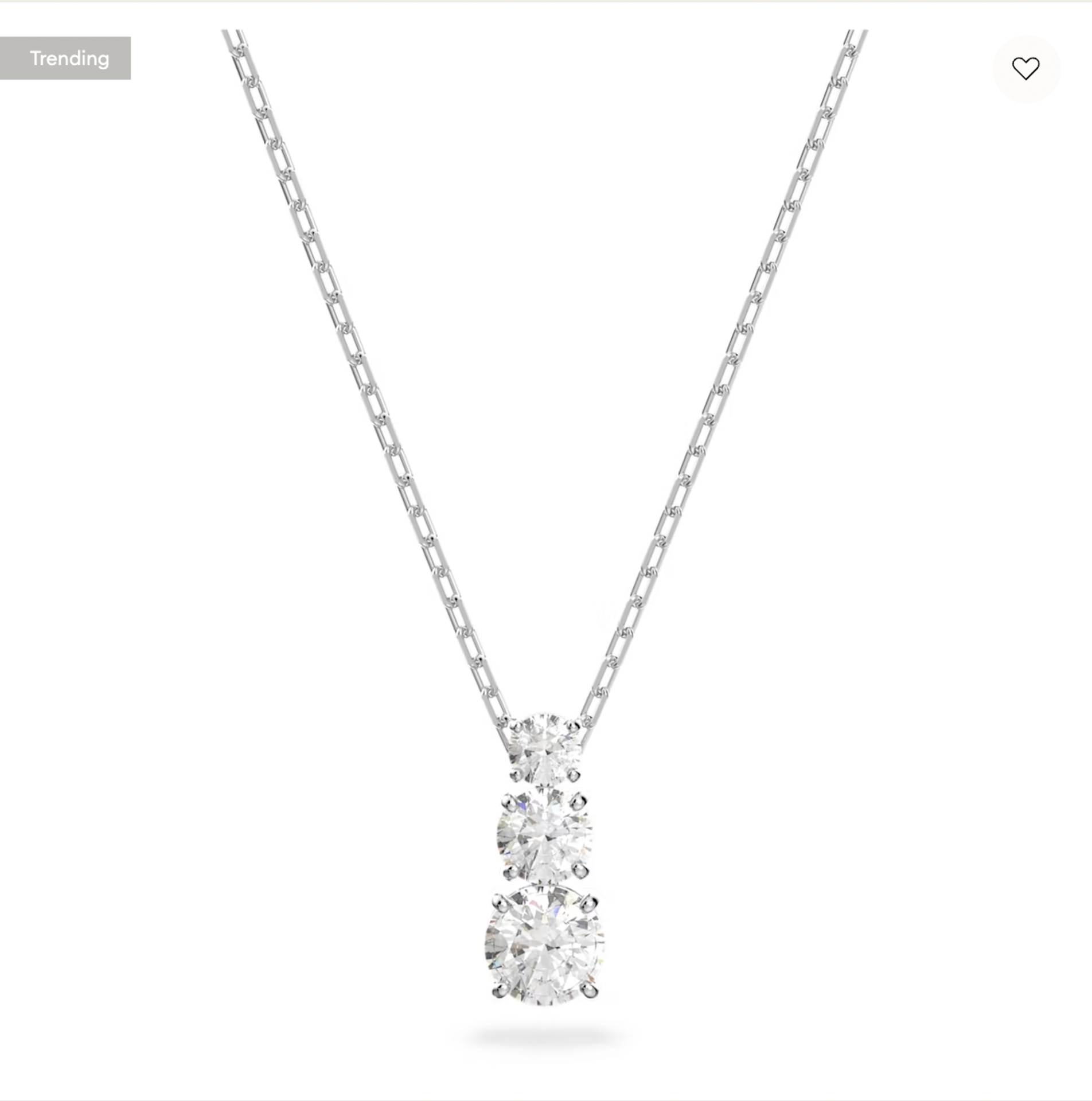 RRP £178 Swarovski Attract Trilogy Necklace & Earrings - Image 3 of 4