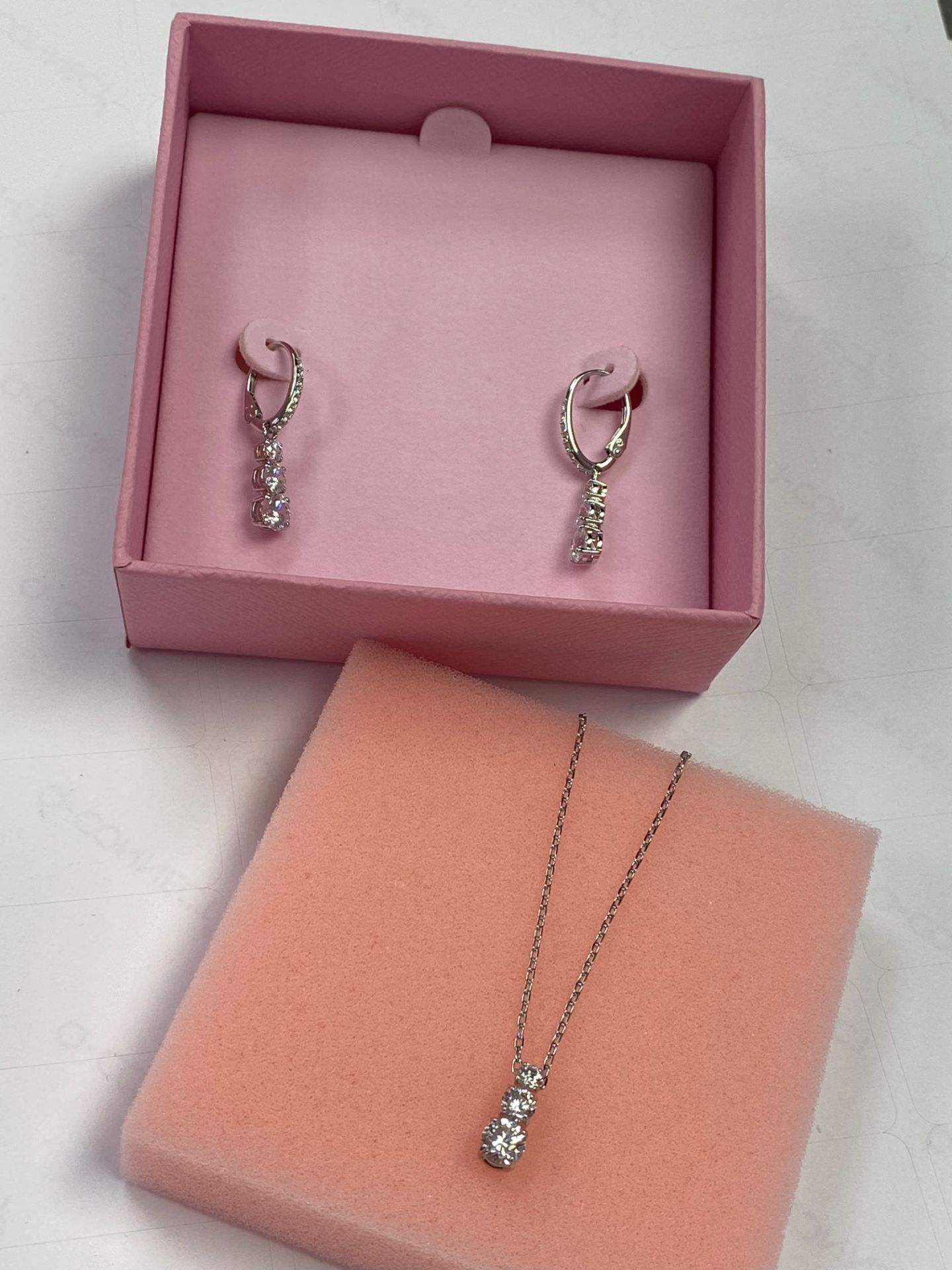 RRP £178 Swarovski Attract Trilogy Necklace & Earrings - Image 4 of 4