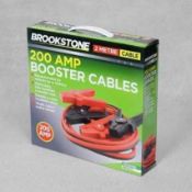 RRP £100 Brand New X10 Brookstone 200Amp Booster Cables 2M