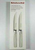 RRP £80 Brand New X4 Kitchen Aid 2 Piece Steak Knives