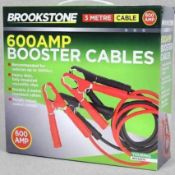 RRP £120 Brand New Boxed X8 Brookstone 600Amp Booster Cable Leads