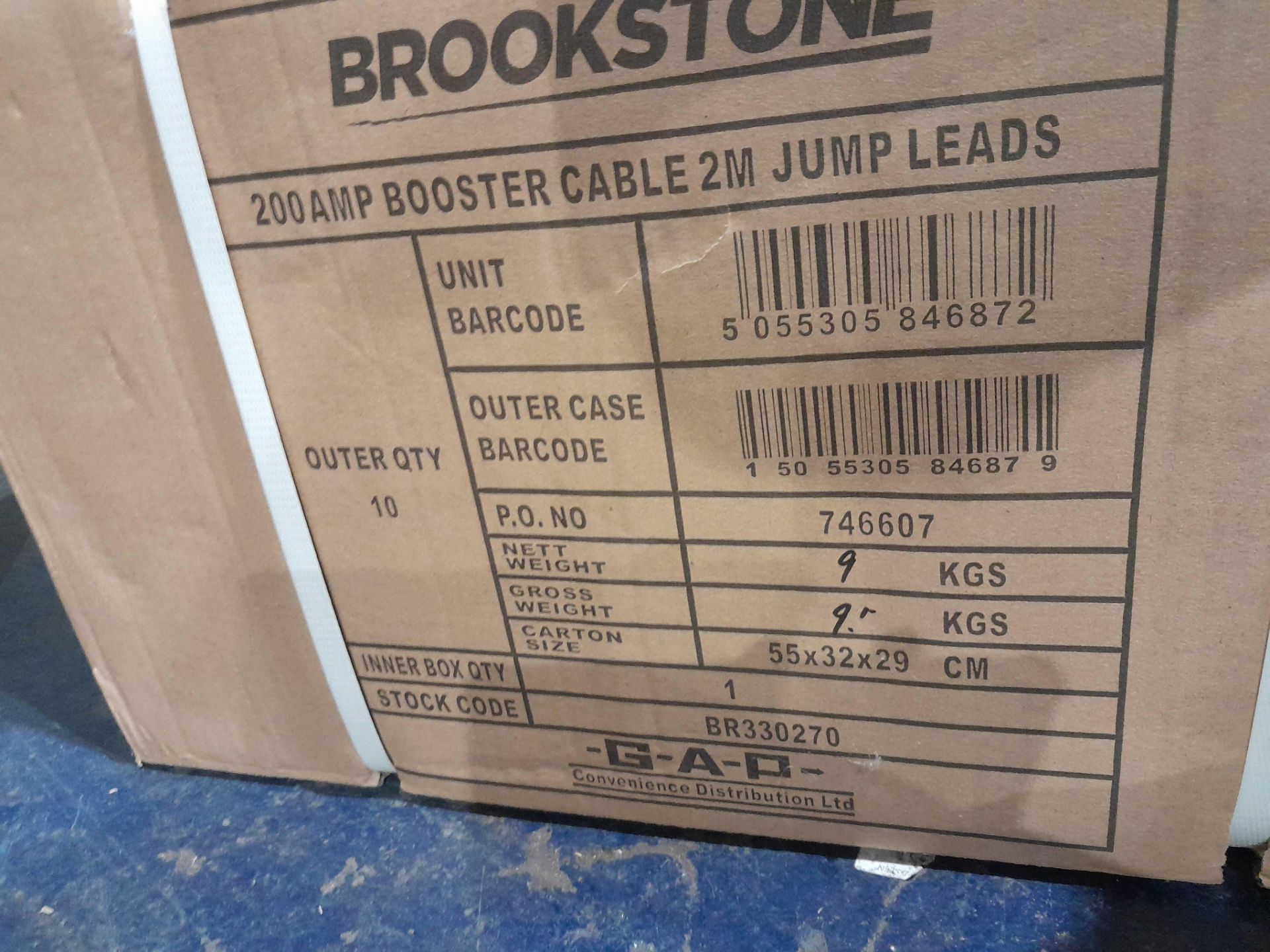 RRP £100 Brand New X10 Brookstone 200Amp Booster Cables 2M - Image 2 of 2