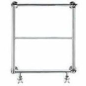 RRP £100 Brand New Boxed Bath Store Burcombe Ball Jointed Towel Rail 600X686 Chrome