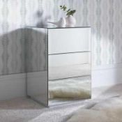 RRP £300 Brand New Tv Bed Store Cery 3 Drawer Chest Grey Effect