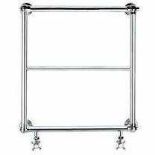 RRP £100 Brand New Boxed Bath Store Burcombe Ball Jointed Towel Rail 600X686 Chrome