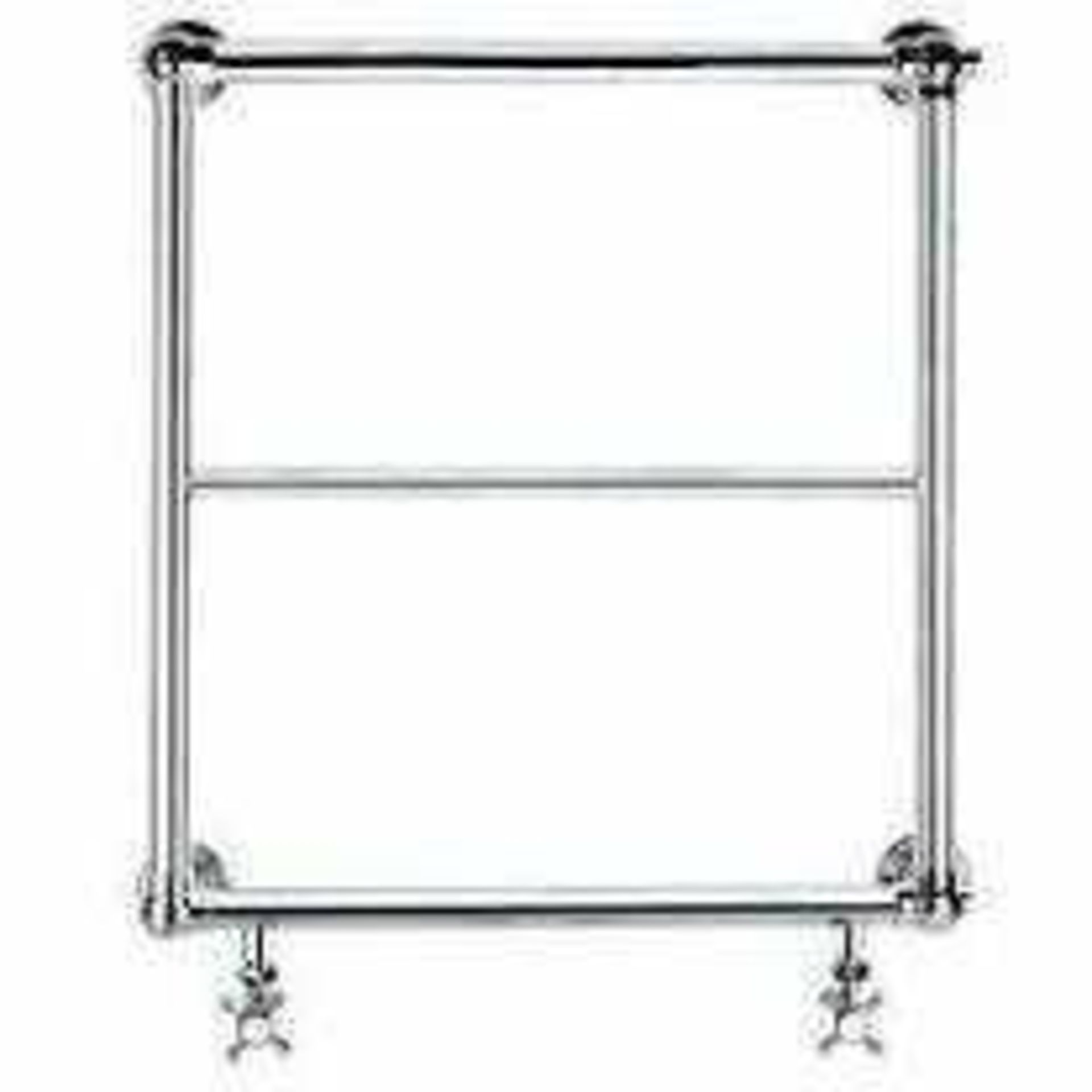 RRP £100 Brand New Boxed Bath Store Burcombe Ball Jointed Towel Rail 600X686 Chrome