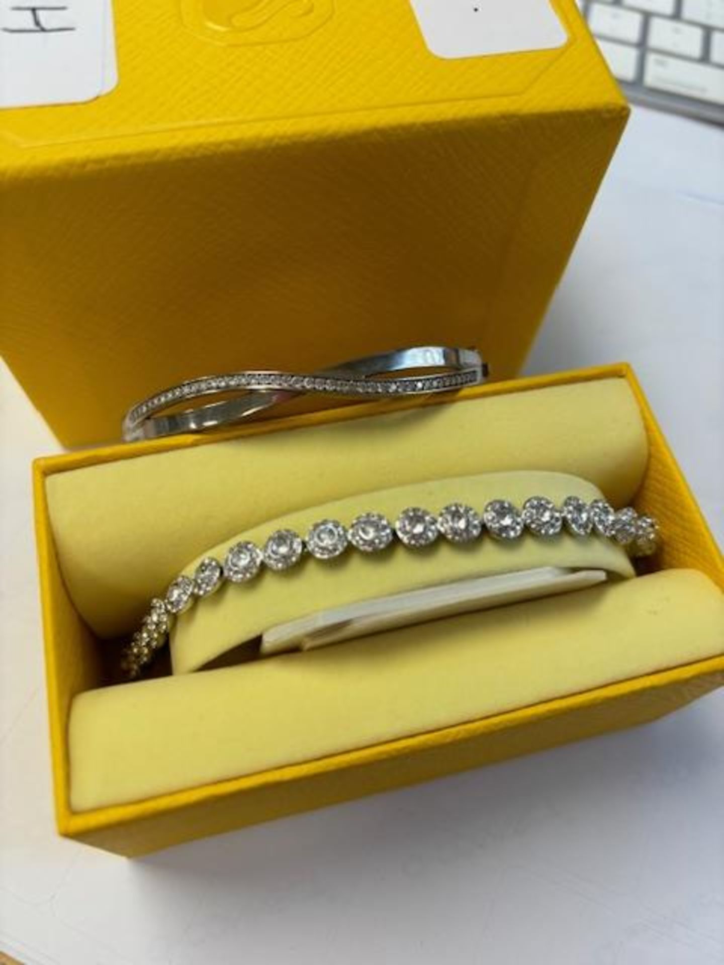 RRP £160 Swarovski Twist Love Bracelet & Swarovski Crystal Bracelet - Image 2 of 2