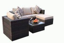 RRP £500 - Pallet Containing Part Lot Items Such As Yakoe Rattan Set, Headboard And More