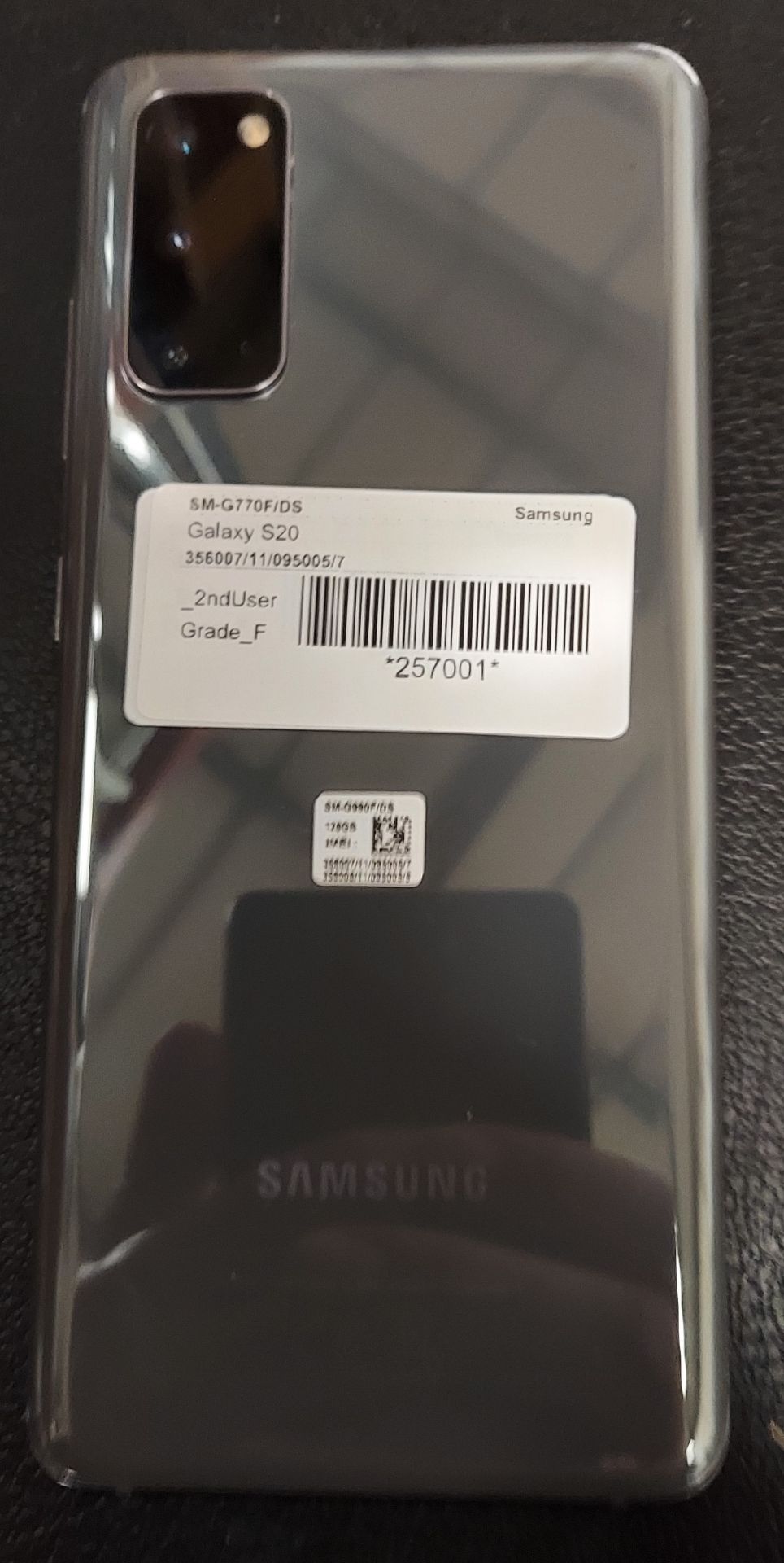 Samsung Galaxy Mobile Phone S20 Cosmic Grey - Image 6 of 6