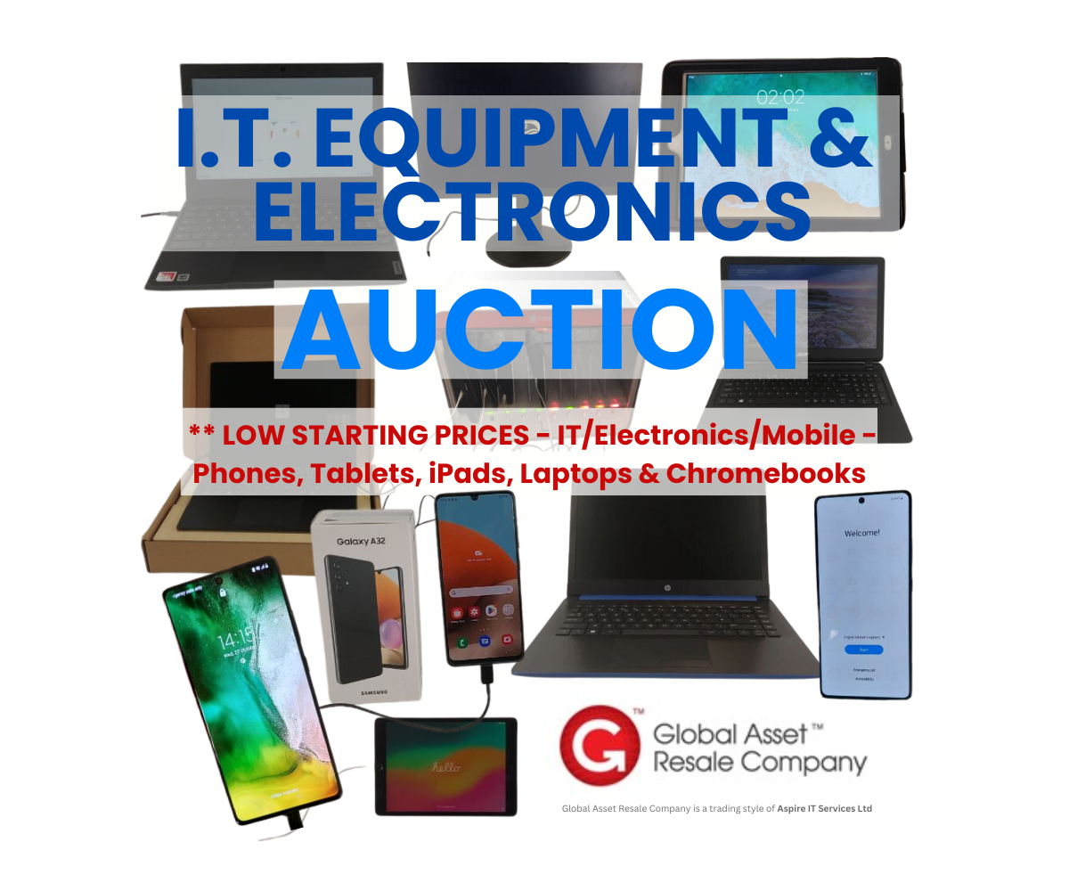 ** LOW STARTING PRICES - IT/Electronics/Mobile - Apple, Samsung, Phones, Tablets, iPads, Laptops & Chromebooks [COLLECTION ONLY - MANCHESTER] **