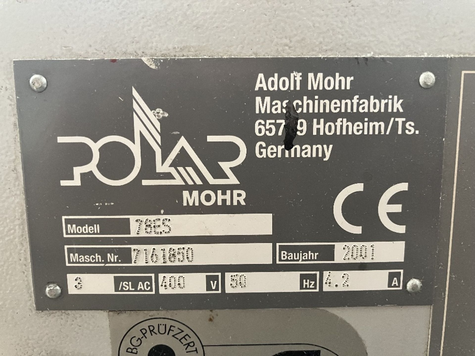Polar Mohr Model 78ES Paper Guillotine - Image 4 of 4