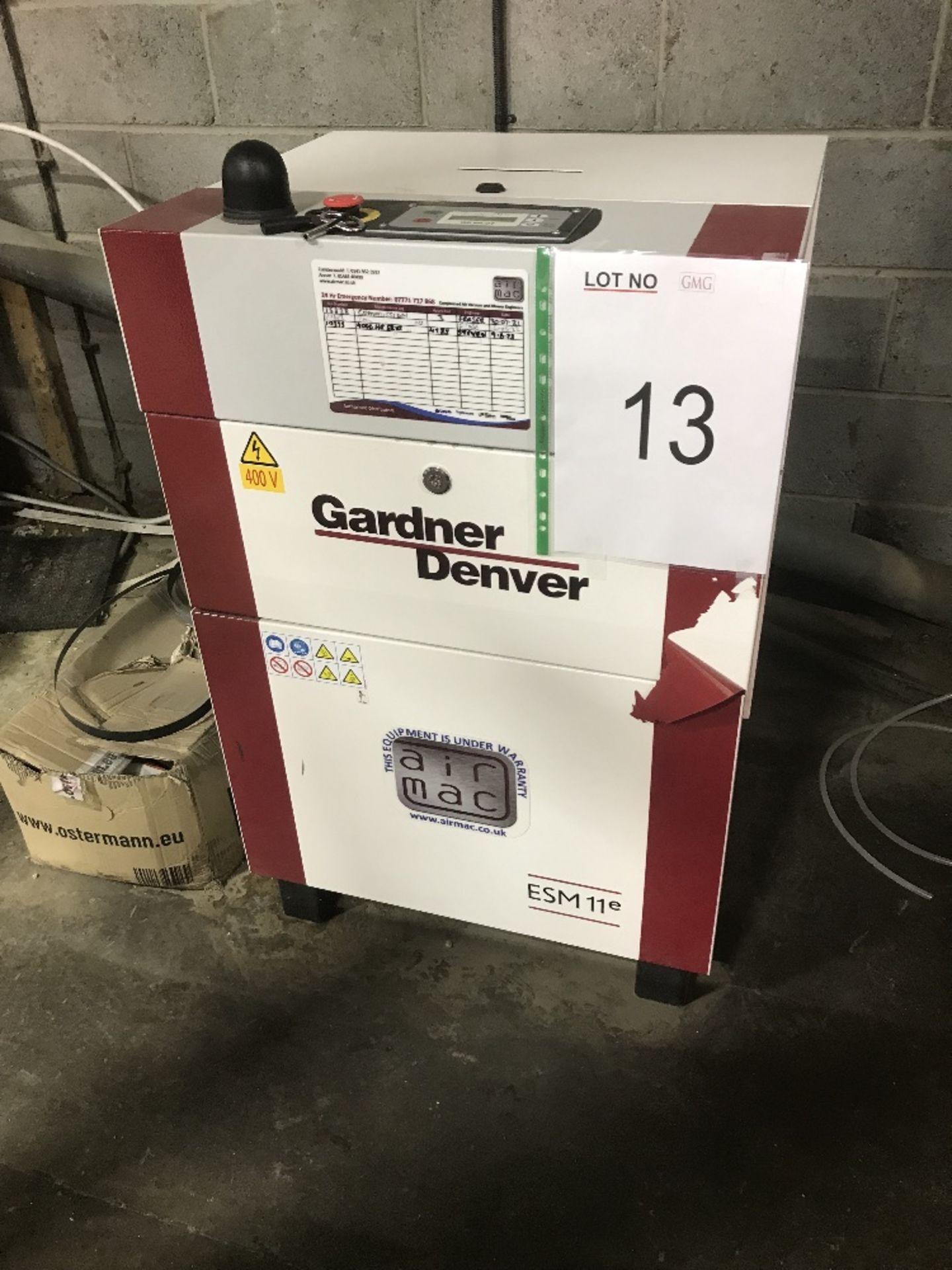 Gardner Denver Type ESM 11e-7 5A Air Compressor