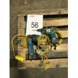 3 x Electric Drills as Lotted