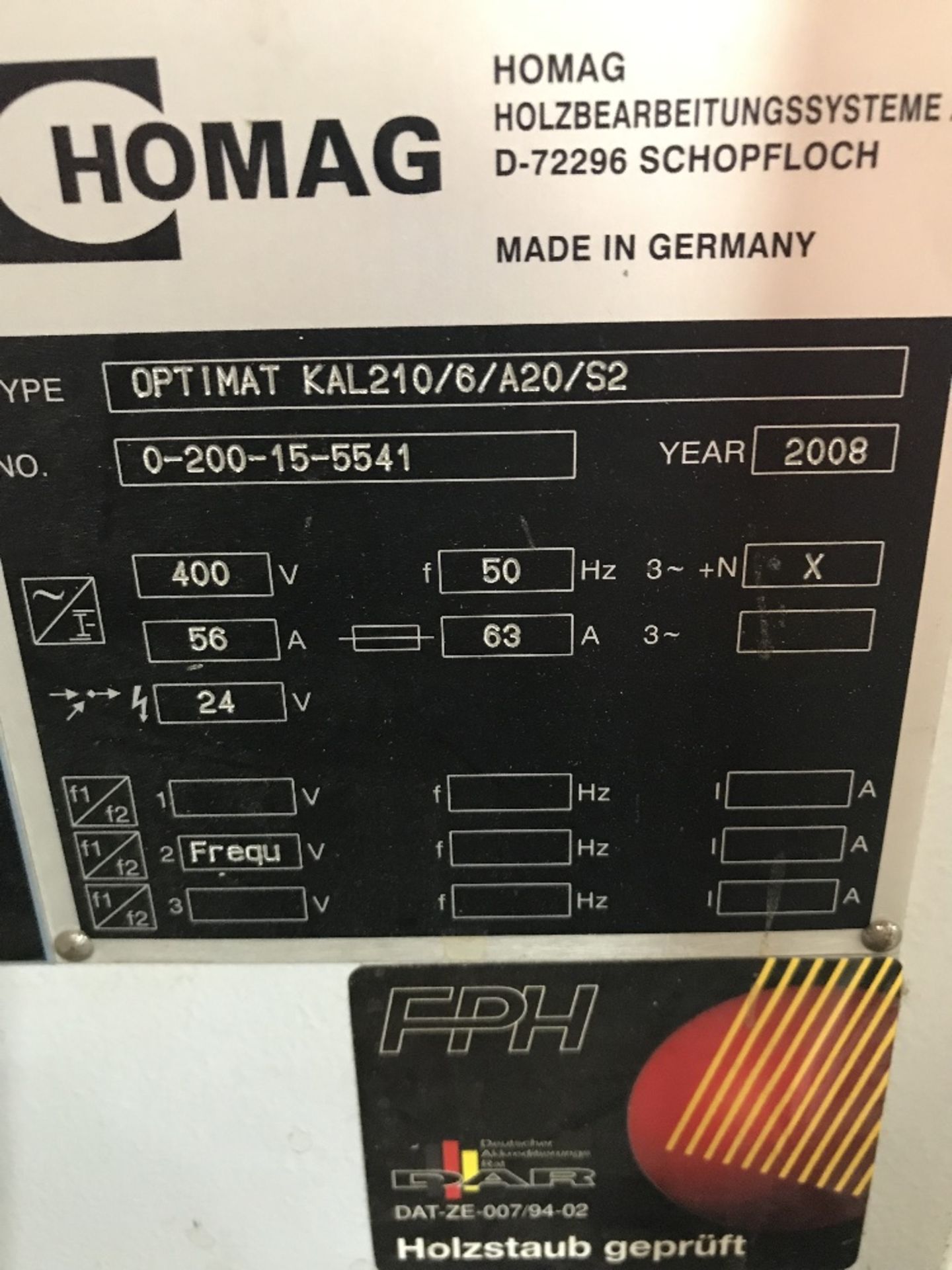 HOMAG Optimat Type KAL 210 6/A20/S2 Edge Banding Machine - Image 7 of 7