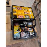 Toolbox with Electrical Components & Cutters etc.