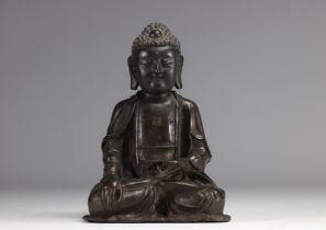 China - Large bronze Buddha statue, Ming period (æ˜Žæœ - 1368-1644)