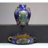 China, Indochina - Glazed stoneware fountain 19th-20th century.