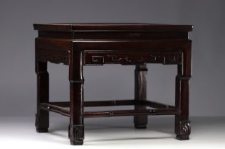 Carved wood Chinese coffee table
