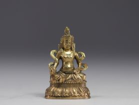 China, Tibet - "Buddha", bronze statue.