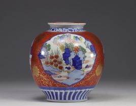 China - porcelain vase with landscape design.