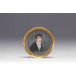 Miniature "Portrait of a young man with sideburns", Empire.
