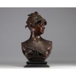 Renzo COLOMBO (1856-1885) "Boheme Orientale" Bronze sculpture, Paris 1884.