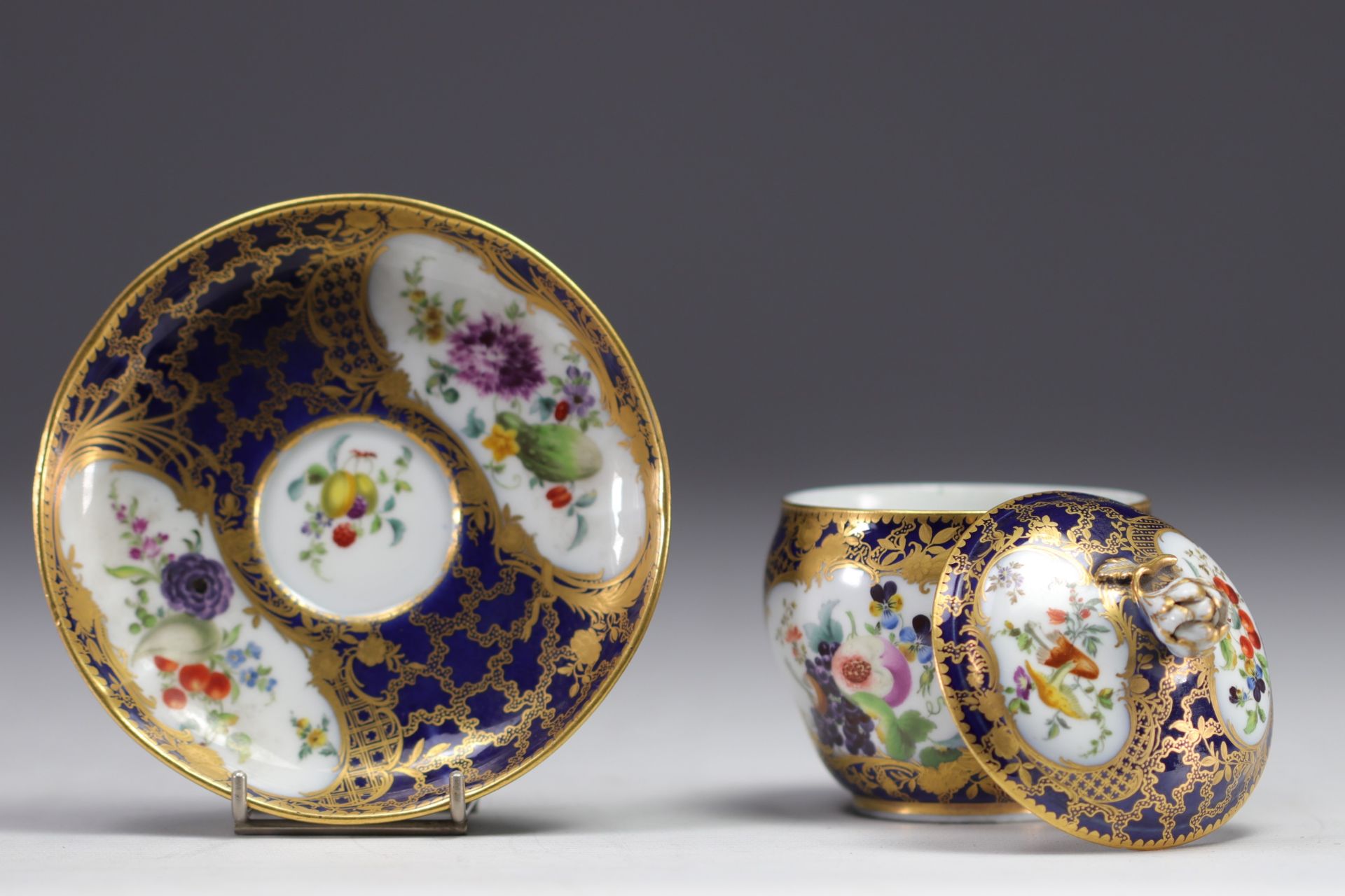 MARCOLINI, Sugar bowl in Meissen porcelain. - Image 7 of 7