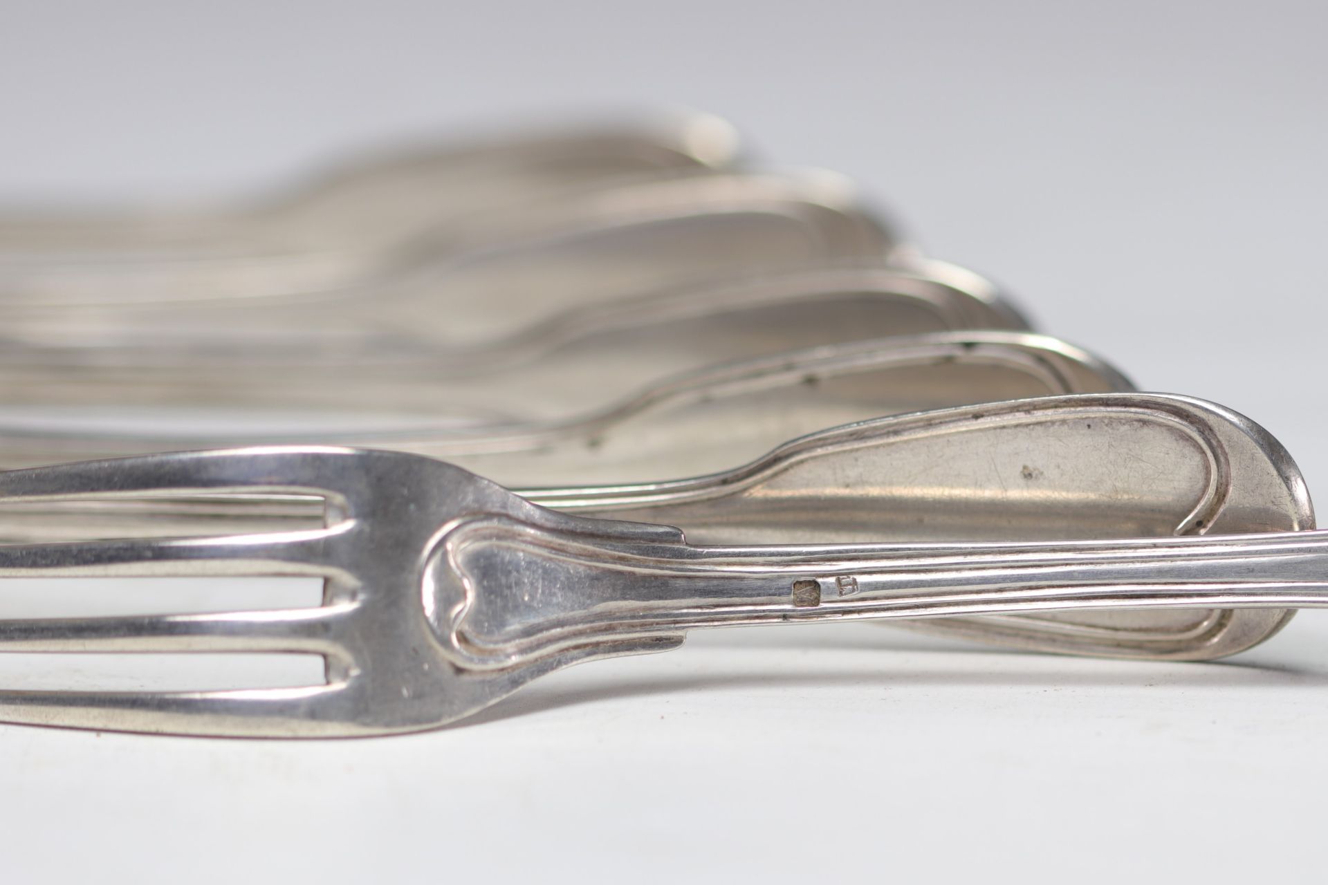 Set of solid silver cutlery, hallmarked A1. - Bild 4 aus 4