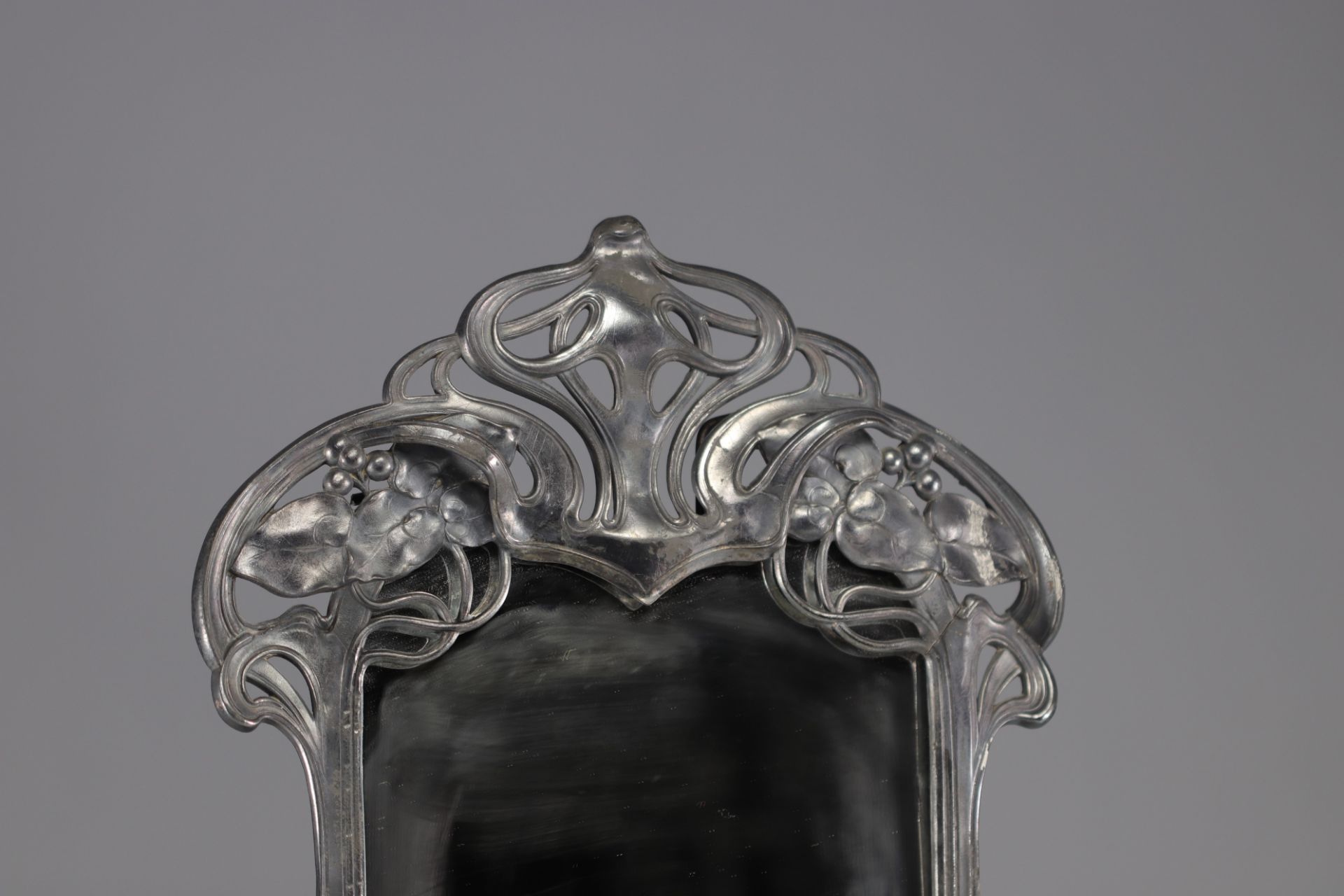 WMF - Art Nouveau mirror with woman flower design. - Image 3 of 3