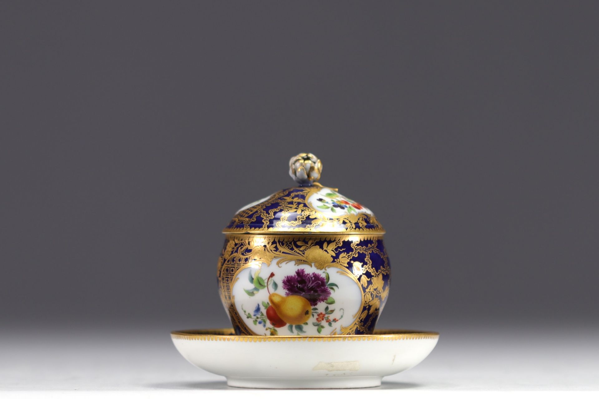 MARCOLINI, Sugar bowl in Meissen porcelain. - Image 4 of 7