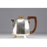 Jean PUIFORCAT a Paris - Art Deco coffee pot in solid silver.