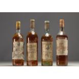 4 bottles Sauternes Chateau Filhot 1979 - Malle 1975 - Respide 1926 - Rayne Vigneau 1967