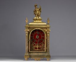 Gilt bronze religious clock in the Louis XIV style.