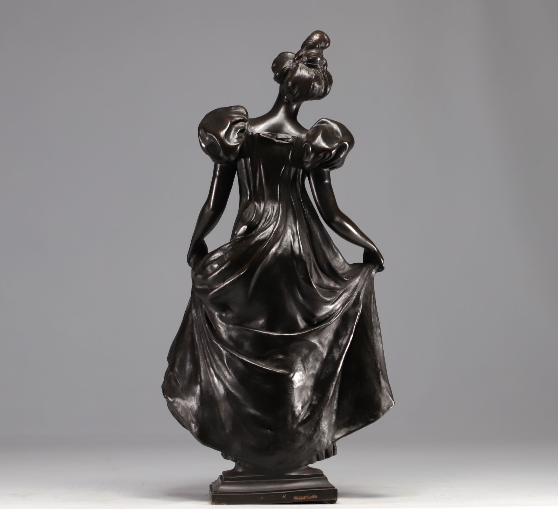 Leo LAPORTE-BLAIRSY (1862-1923) "Le Menuet" Bronze sculpture - Image 4 of 6