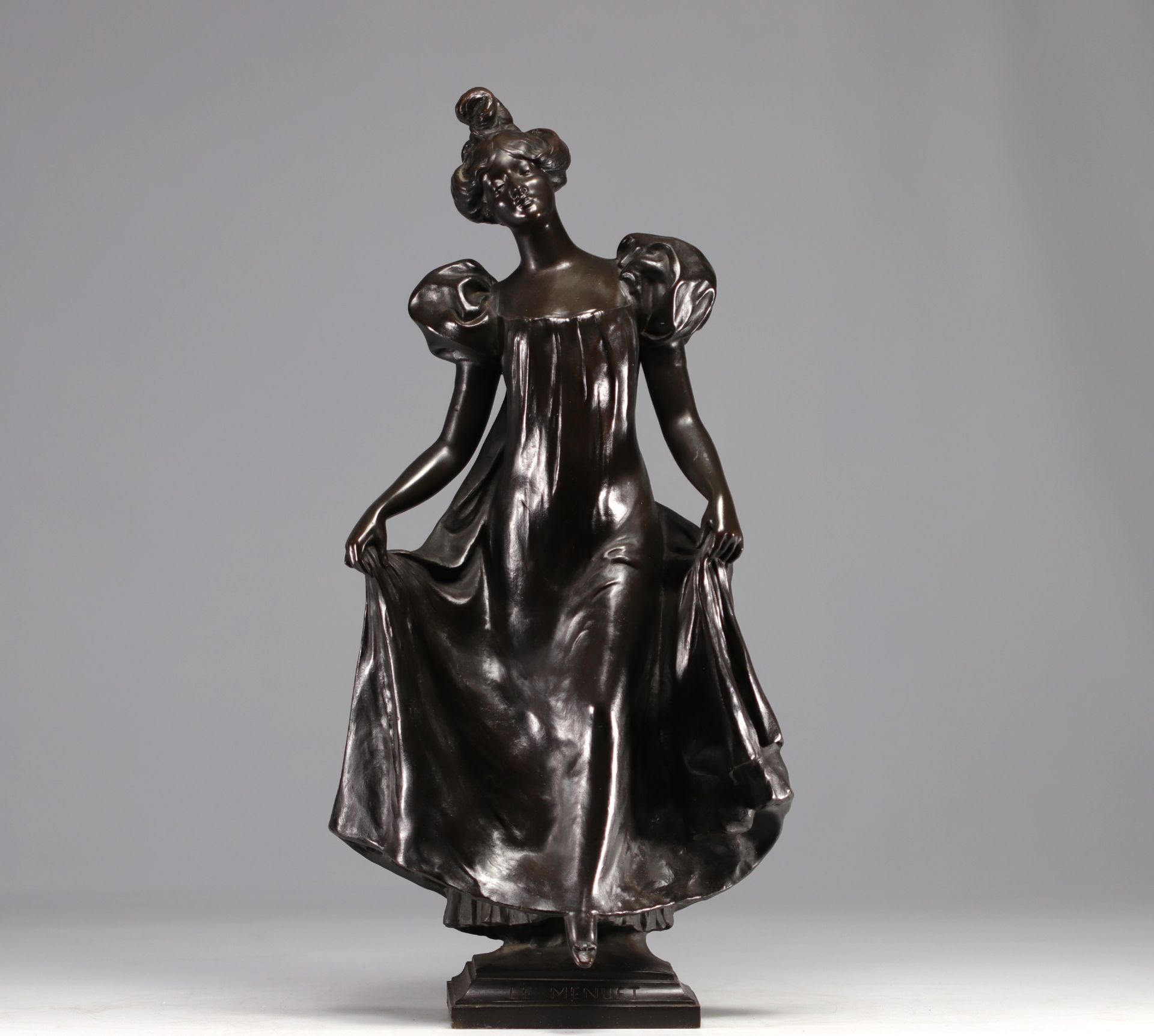 Leo LAPORTE-BLAIRSY (1862-1923) "Le Menuet" Bronze sculpture