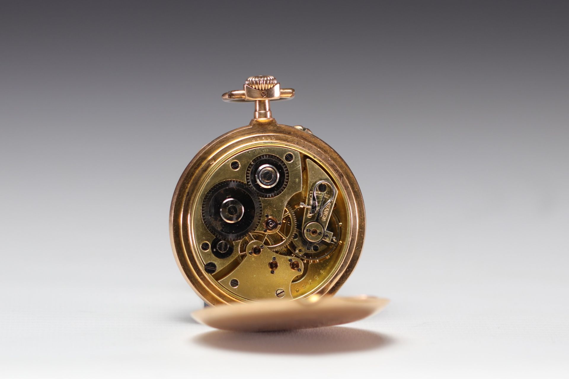 18K gold gousset watch, Fensen anchor chronometer, total weight 109gr. - Image 3 of 4