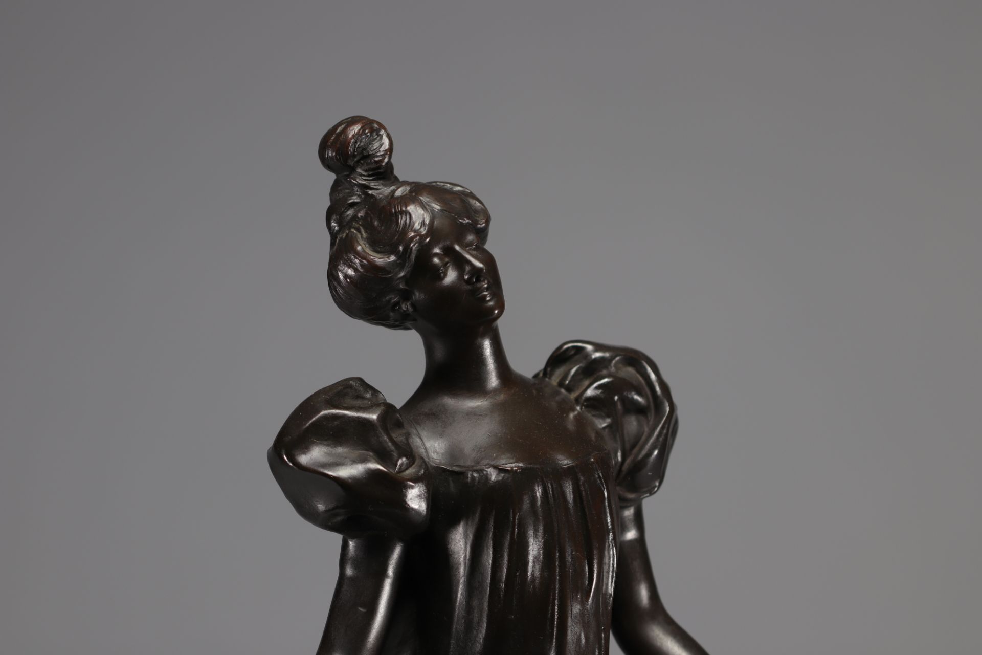 Leo LAPORTE-BLAIRSY (1862-1923) "Le Menuet" Bronze sculpture - Image 3 of 6
