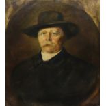 Franz Seraph Von LENBACH (1836-1904) "Otto von Bismarck" oil on canvas.