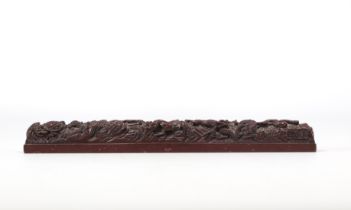 Bronze calligraphy weight decorated with turtles from Meiji period