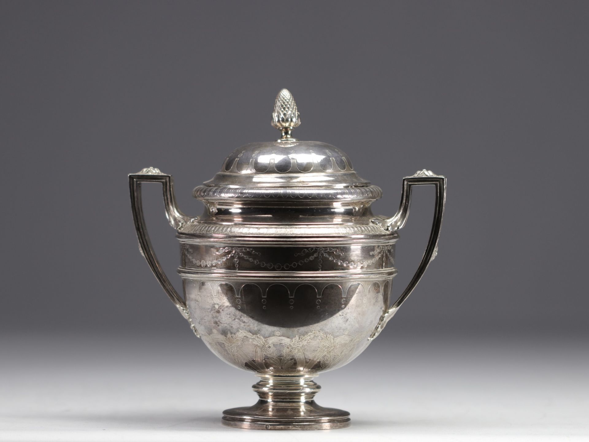 Jean-Baptiste Claude ODIOT a PARIS - Solid silver coffee service. - Image 4 of 11