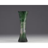 Val Saint Lambert, vase in acid-etched multi-layered glass.