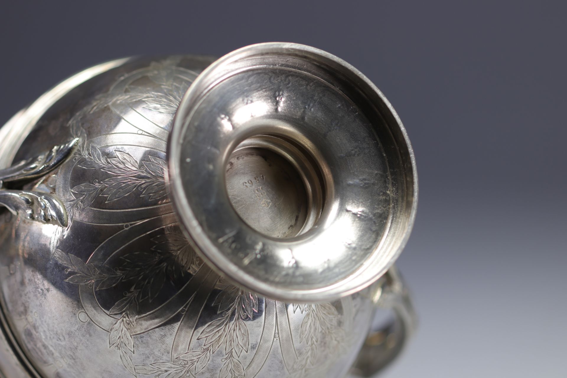 Jean-Baptiste Claude ODIOT a PARIS - Solid silver coffee service. - Image 10 of 11