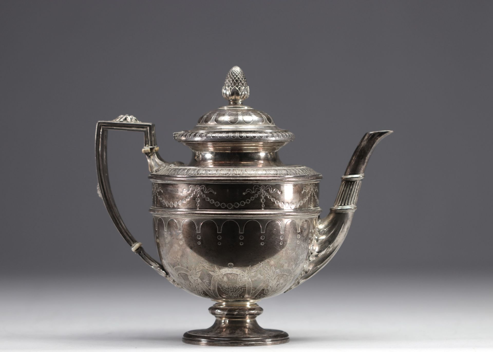 Jean-Baptiste Claude ODIOT a PARIS - Solid silver coffee service. - Image 2 of 11