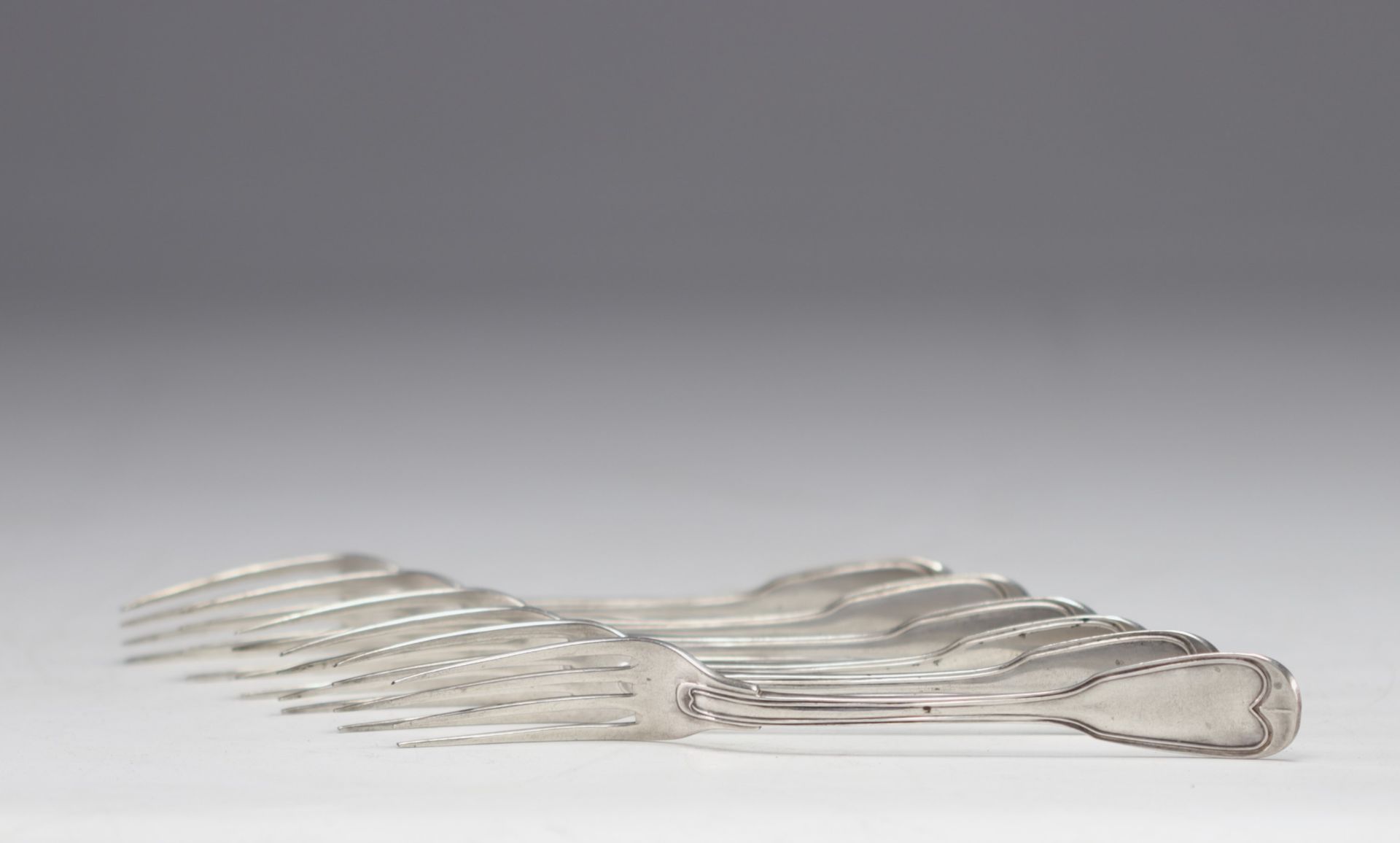 Set of solid silver cutlery, hallmarked A1. - Bild 2 aus 4