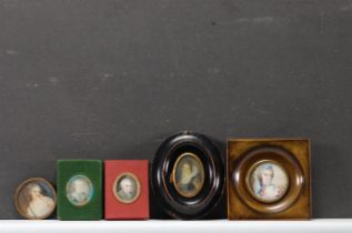 Set of five "Bust Portrait" miniatures.
