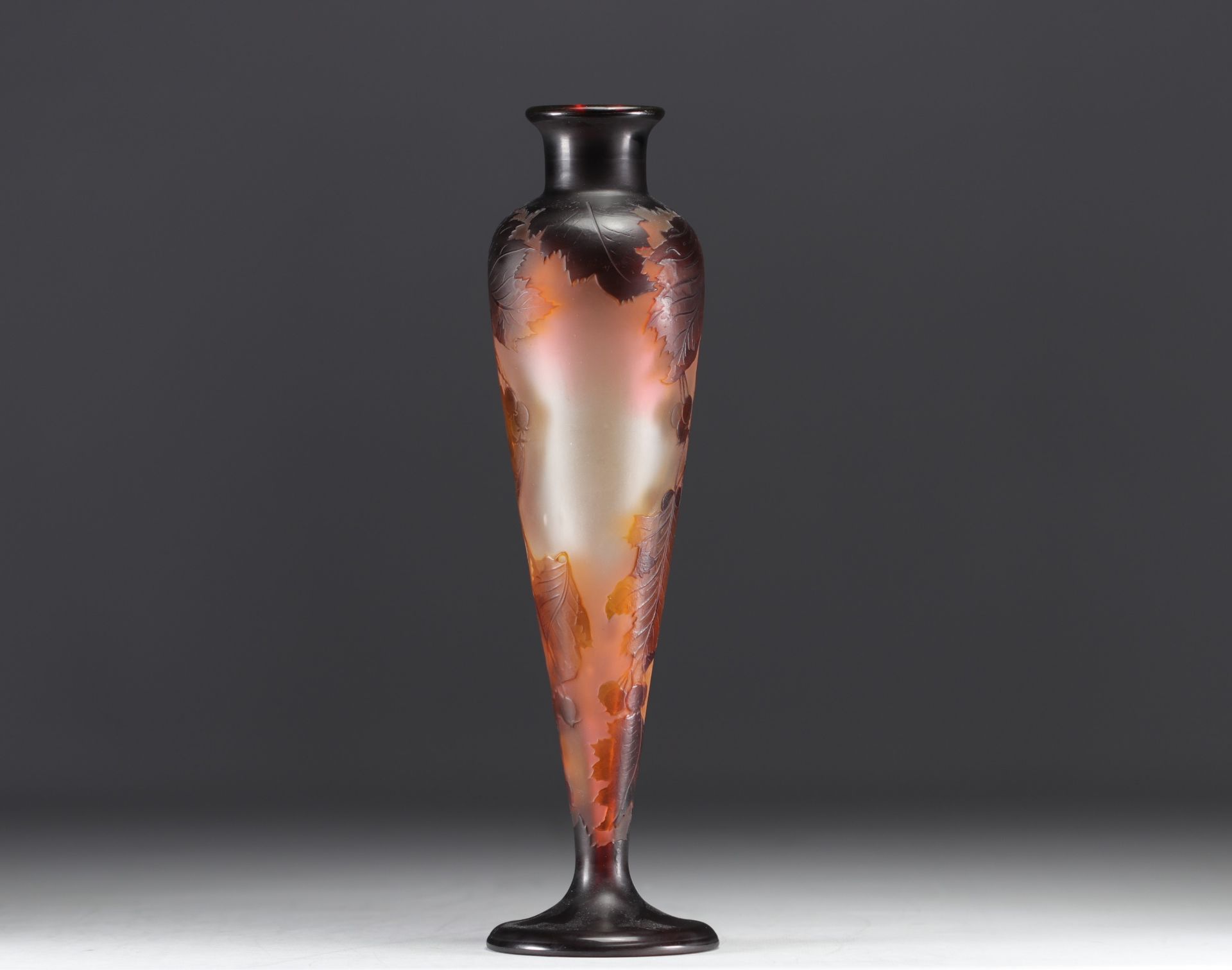 Emile GALLE - Multilayered Glass Vase with berries. - Image 5 of 5